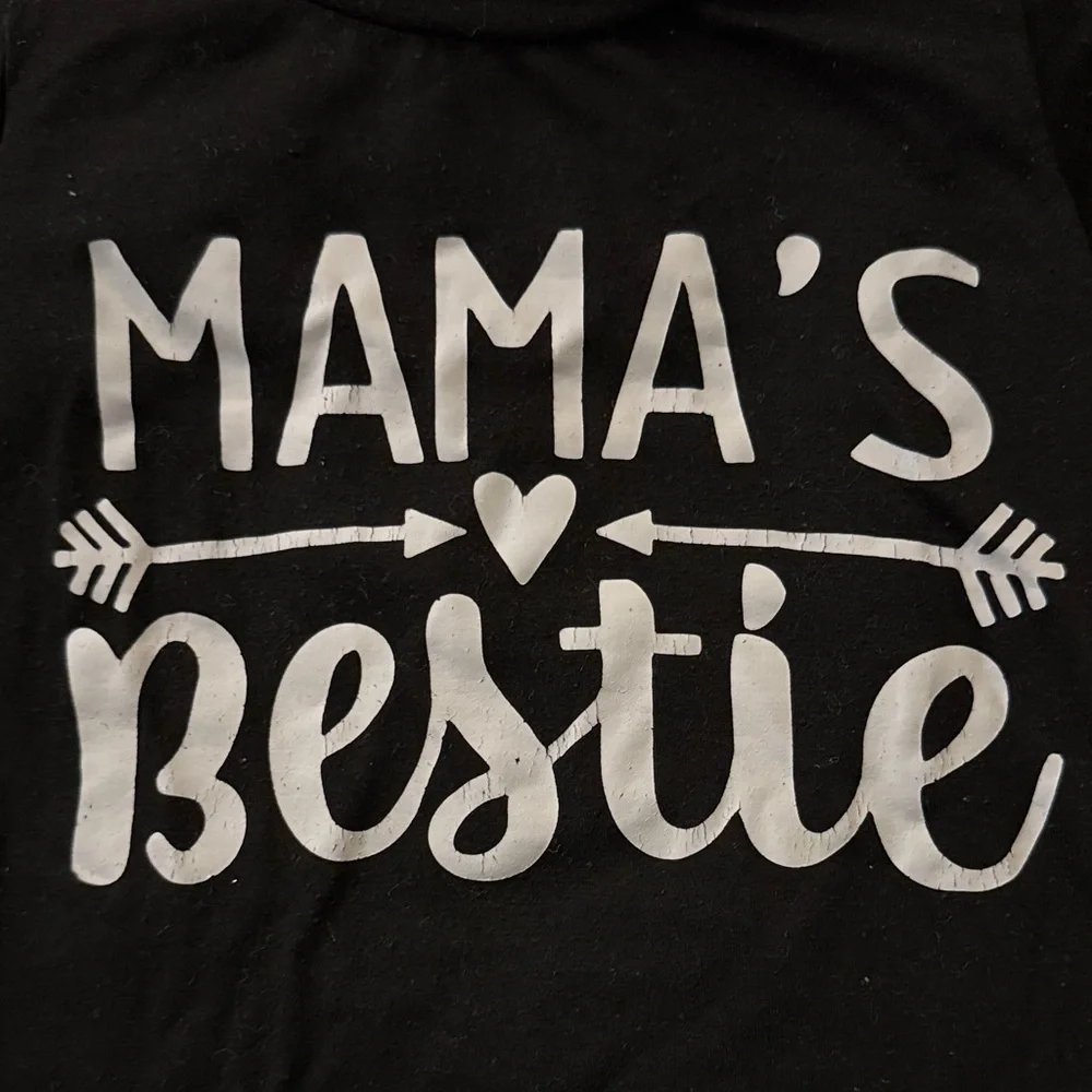 Black T-Shirt Dress- Mama's Bestie